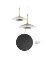 ORION * COLGANTE LED NEGRO/CUERO  4L*8W 3000K